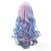 Soowee 70 cm Longues Femmes Cheveux Ombre Couleur Haute Température Fiber Perruques Rose Bleu Synthétique Cheveux Cosplay Perruque Peruca Pelucas ► Photo 1/6