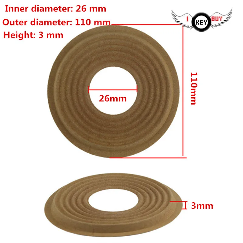 

Free Shipping 3 Pieces 110 MM 26 MM 3 MM Woofer speaker Spider Spring Pad Cloth Speaker Repair Woofer Bullet Wave Shrapnel