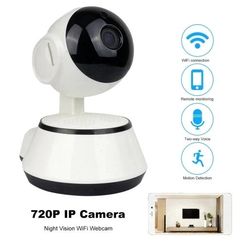 720P HD WiFi IP Camera Wireless Home Video Camera Phone