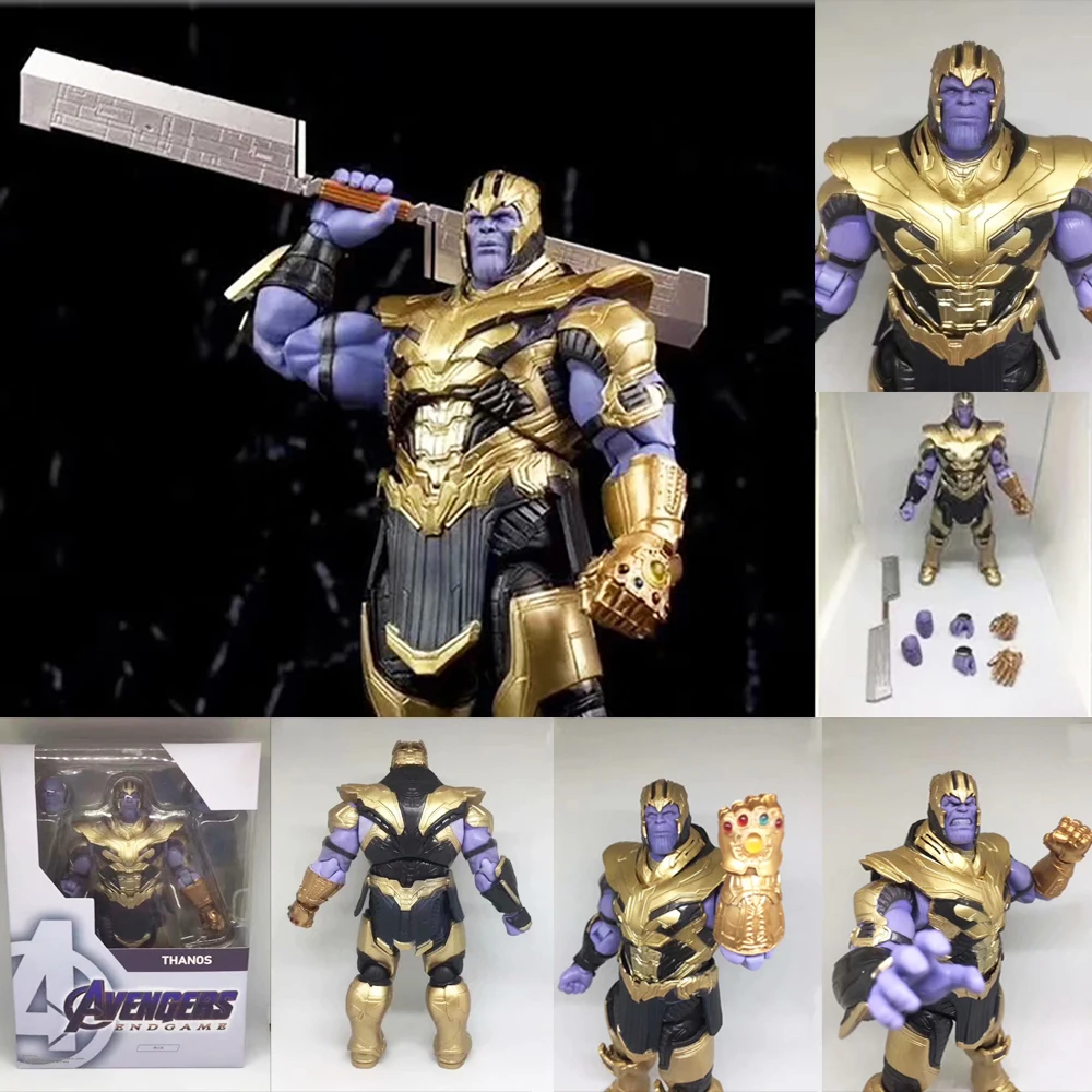 Фильм Мстители 4 эндигра Marvel SHF Thanos Тор Марвел Капитан черная Widow Hawkeye фигурка модель игрушки кукла подарок