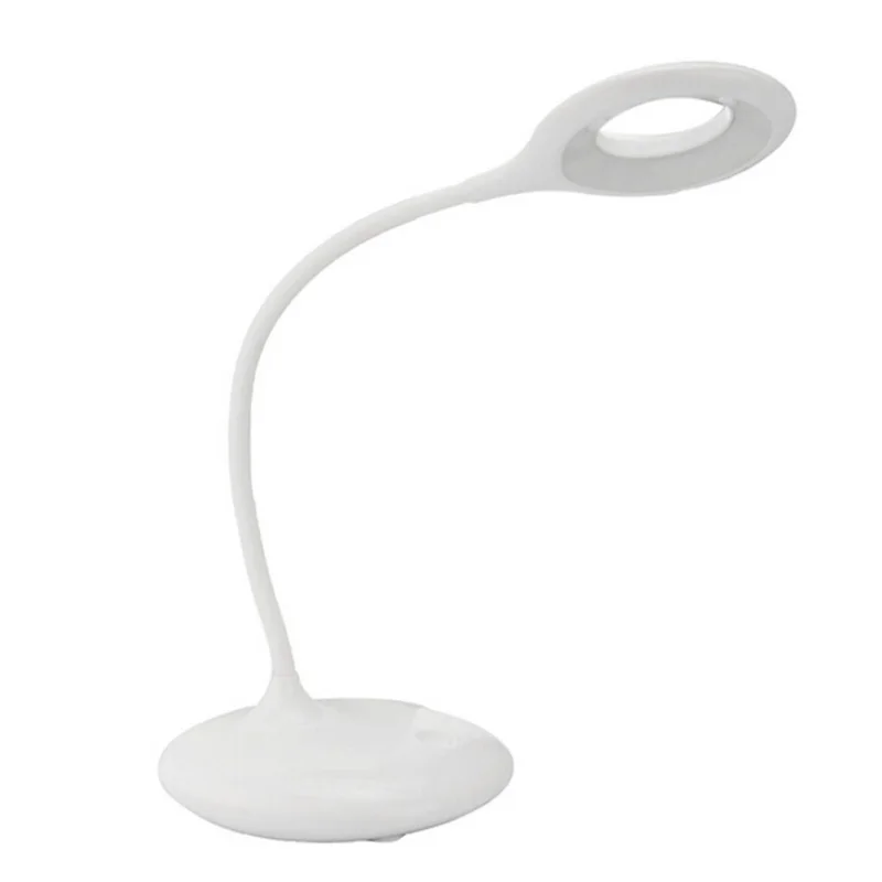 USB Charge Gooseneck LED Desk Lamp Touch Dimmer Table Light Eye