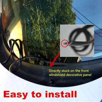 

Black Car Sealing strip Front Windshield Strip Universal Exterior Panel Decorative Protective