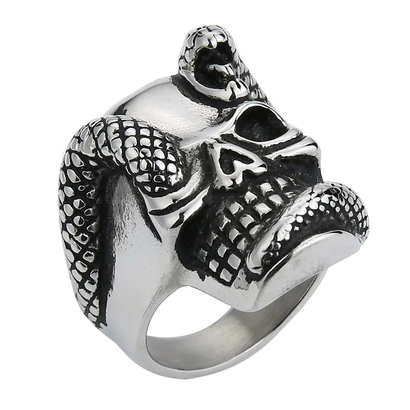 Мужское Винтажное кольцо в стиле панк из нержавеющей стали|band ring|skull ringring for |