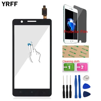 

YRFF 5.0'' Phone Front Glass For Lenovo A536 A358 A 536 Touch Screen Touch Digitizer Panel Glass Tools + Protector Film Adhesive