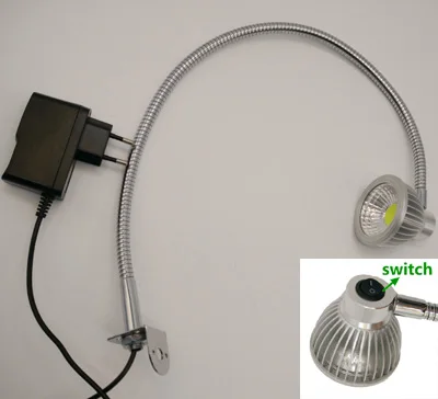

Free Shipping 85-265v/12v/24v Switch On Head Gooseneck Led Turnable Table Work Lamp