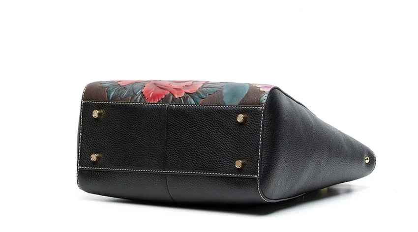 Pmsix Новая высококачественная сумка из натуральной воловьей кожи Модная женская сумка из натуральной кожи с тиснением дизайнерская сумка большой вместимости