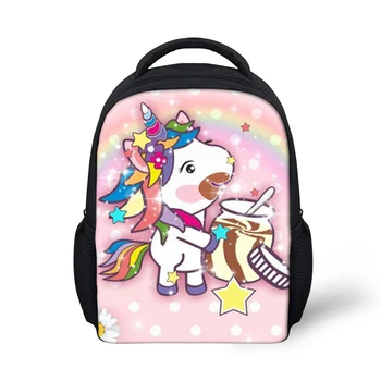 

2019 New Cute Cartoon Unicorn Horse Printed Backpack Children Bags For Boys Girls Causal Backpacks youngster School Book Bag