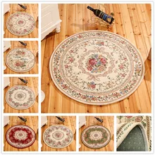 Круглый жаккард Dornier простой Сельский ковер для гостиной Цветок спальни ковры и ковры дверной коврик журнальный столик