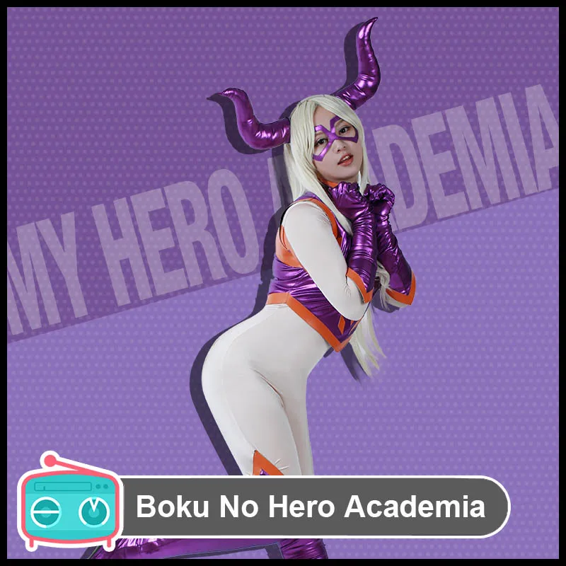 Coshome Boku no My Hero Academia Mt Lady Cosplay Costumes Women Jumpsuit for Halloween Party (3)