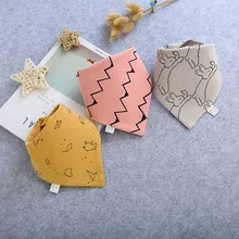 3 шт./лот; нагрудники для новорожденных; одежда для малышей; детские нагрудники для мальчиков и девочек; бандана; нагрудники с рисунком; треугольный шарф для кормления детей