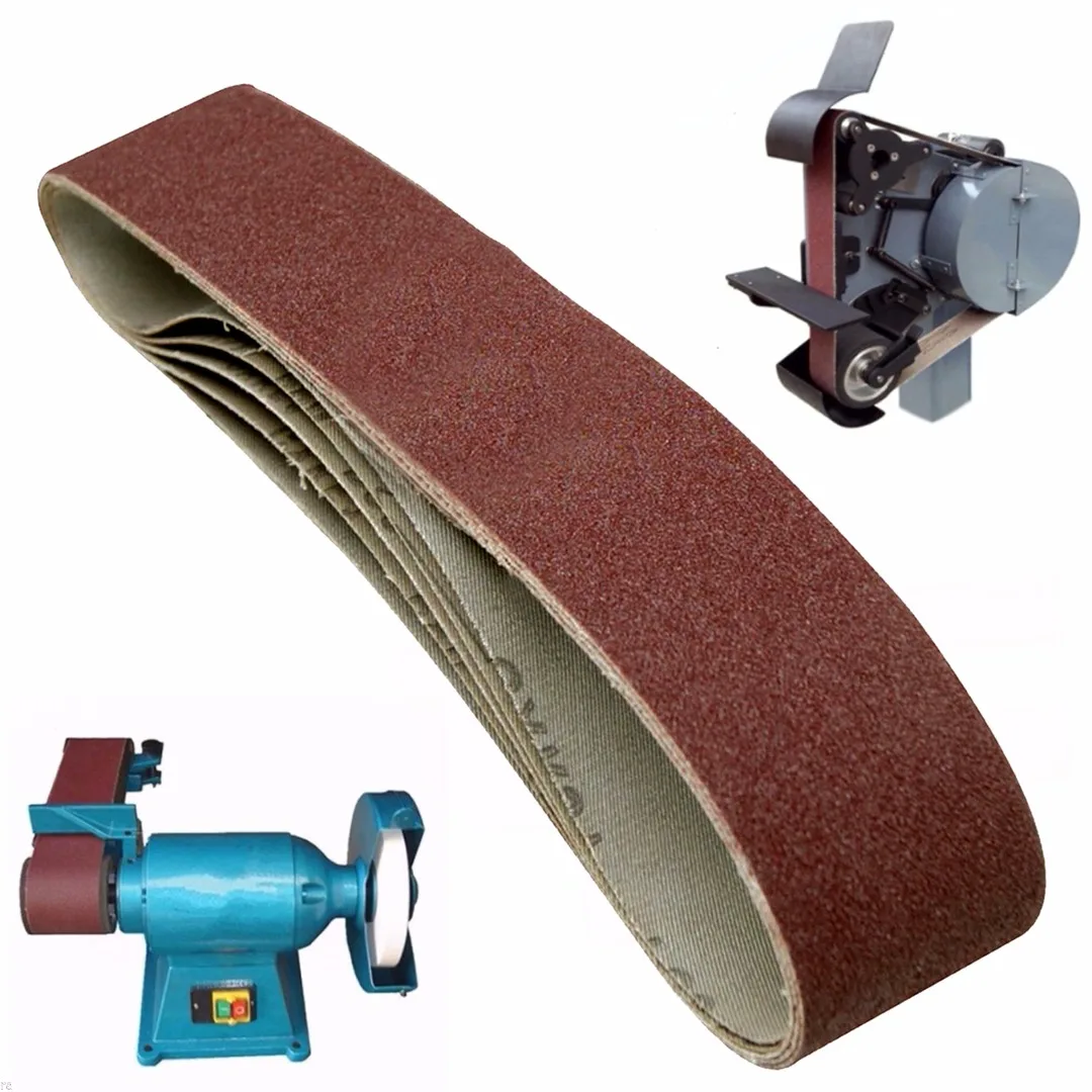 5 Pack New 686*50mm 80 Grit Sanding Belts Aluminium Oxide Sander Sanding Belts