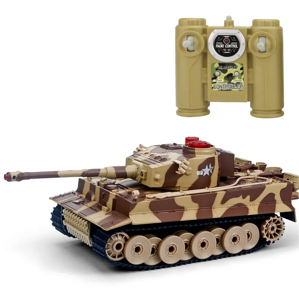 518 1/24 RC Tank Crawler IR Remote Control Toys Simulation Infrared Cannon Emmagee RC Fighting Battle Tank Toy RC Car kids Gifts