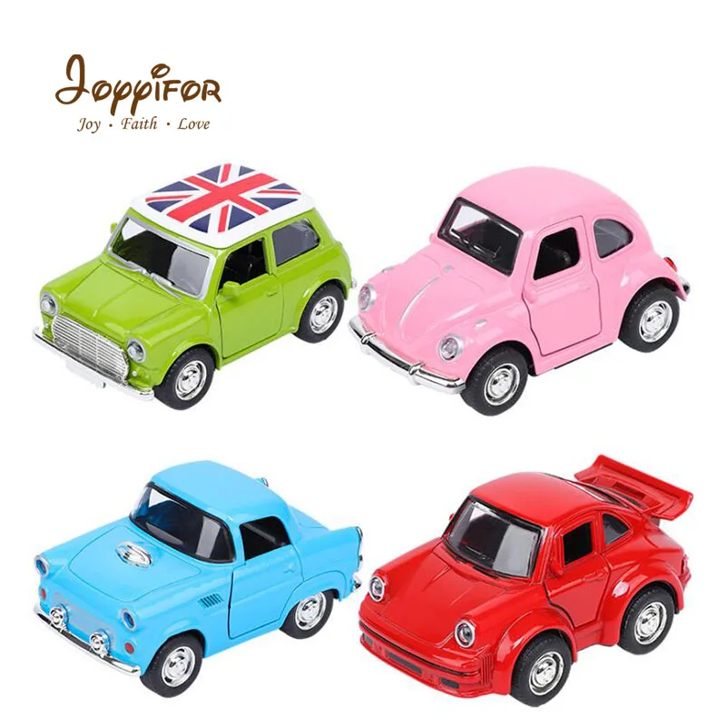 

JOYYIFOR Hot 1:38 Alloy Car Pull Back Vehicle Models Sound light Collection Car Cute Beetle Toys For Child Kids Christmas Gifts