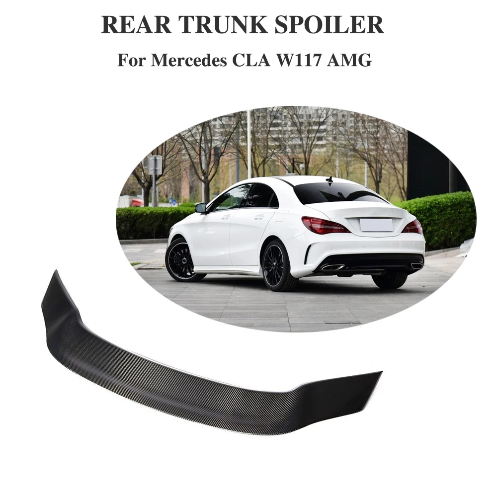 Rear Spoiler for Mercedes-Benz CLA Class W117 CLA180 200 250 CLA45 AMG 2013 - 2019 Carbon Fiber Trunk Lip Wing Boot Lid | Автомобили и