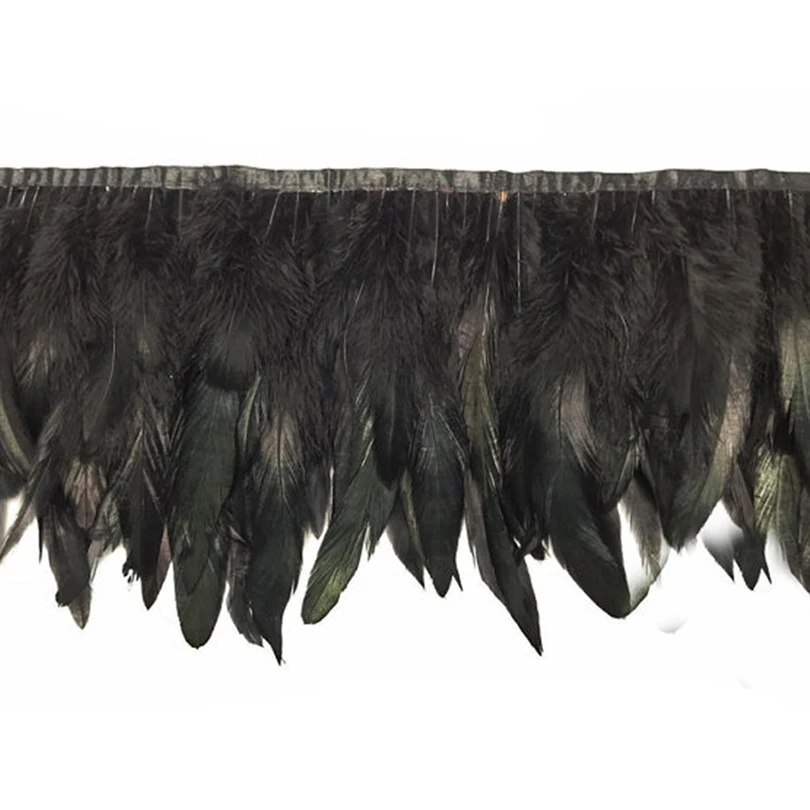 1 ярд Красивый природный зеленый страусиные перья для рукоделия Millinery украшения DIY ручной работы искусство материал аксессуары