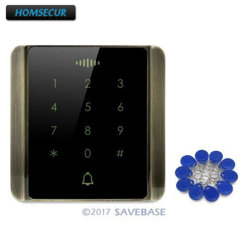 Waterproof Touch Keypad 125Khz RFID Proximity Reader Access Control+10* Keyfobs Waterproof Touch Keypad 125Khz RFID Proximity Reader Access Control+10* Keyfobs