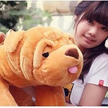 Большая 100 см собака Шарпей плюшевая игрушка мягкая игрушка кукла, рождественский подарок w4735