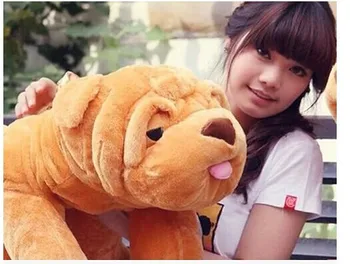 

large 100cm shar pei dog plush toy stuffed toy doll,Christmas gift w4735