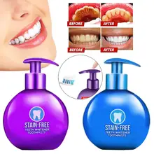 Натуральная травяная отбеливающая зубная паста для удаления пятен Антибактериальная аллергическая паста для зубов борется с кровотечениями десны свежий уход за полостью рта