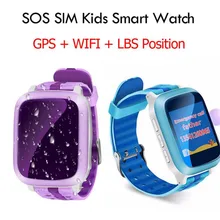 Children Smart Watch DS18 GPM GPS WiFi Locator Tracker Kid Wristwatch Waterproof SOS Call Smartwatch Child
