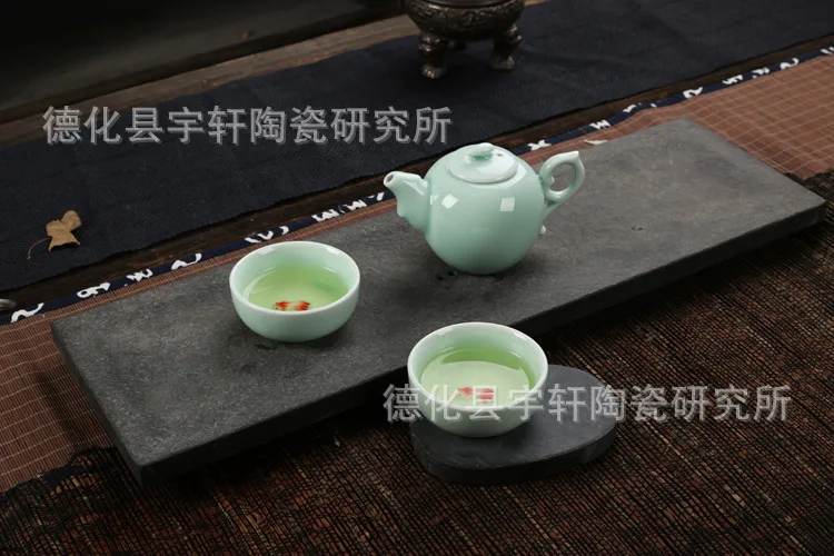 Цзиндэчжэнь celadon чашки для чайной церемонии кунг-фу Керамическая ручная роспись анаглиф цвет Карп чайная чашка