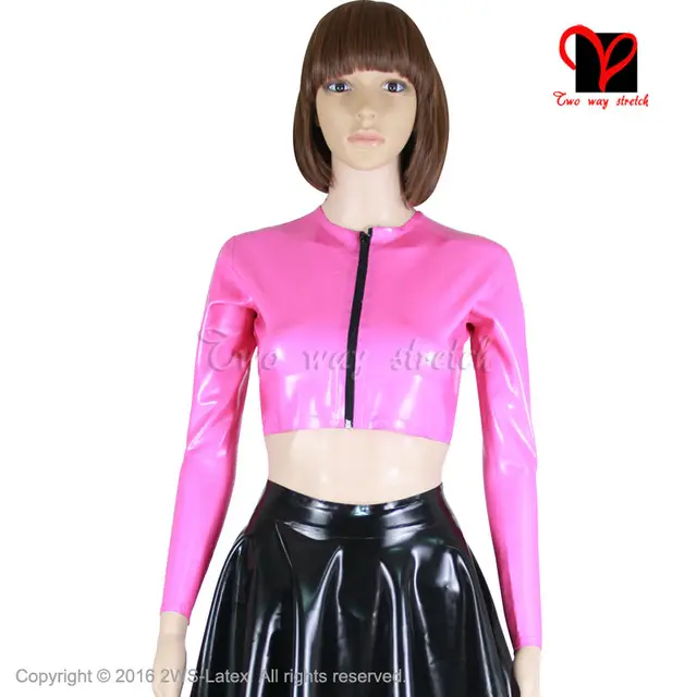 latex peplum jacket Jack off jill cherry