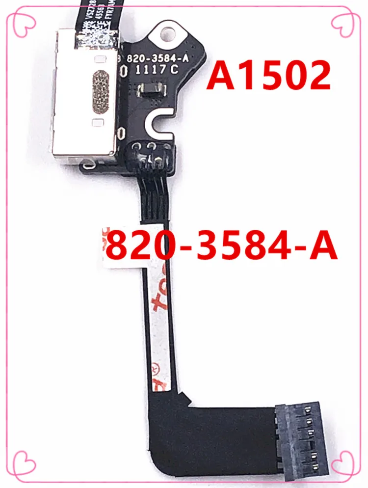 Оригинальный новый разъем питания постоянного тока 820-3584-A для Apple MacBook Pro Retina 13