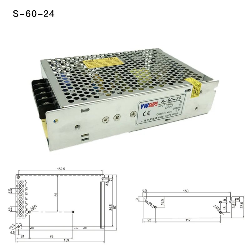 DC5V 12V 15V 24V импульсный источник питания трансформатор переменного тока Converter конвертер Импульсный режим источники питания