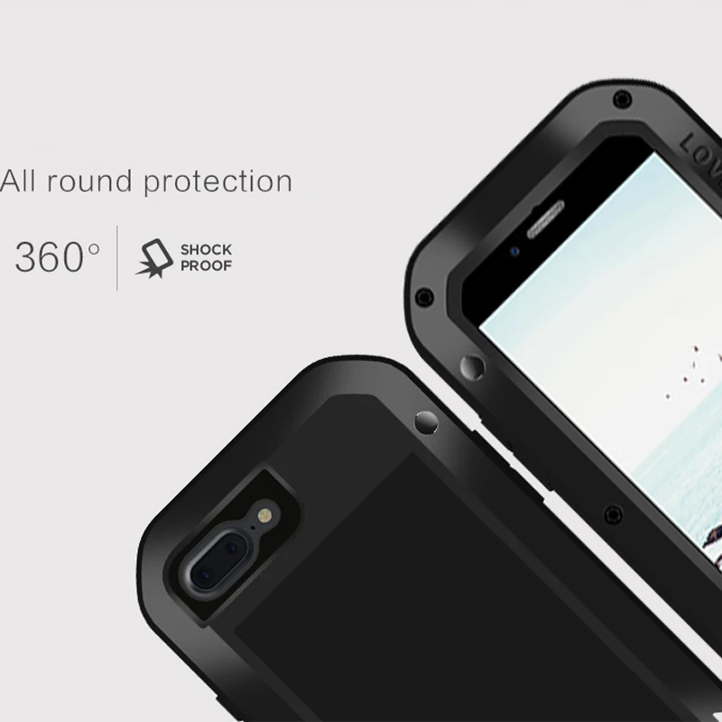 8 Plus LOVE MEI мощный металлический ударопрочный чехол для iPhone plus роскошный