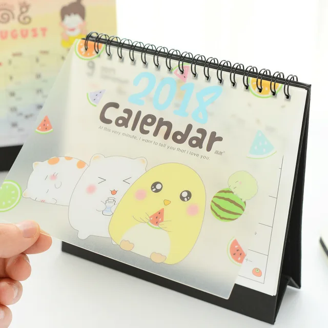 cute lovely table calendar diy daily agenda 2017 daily memo pad