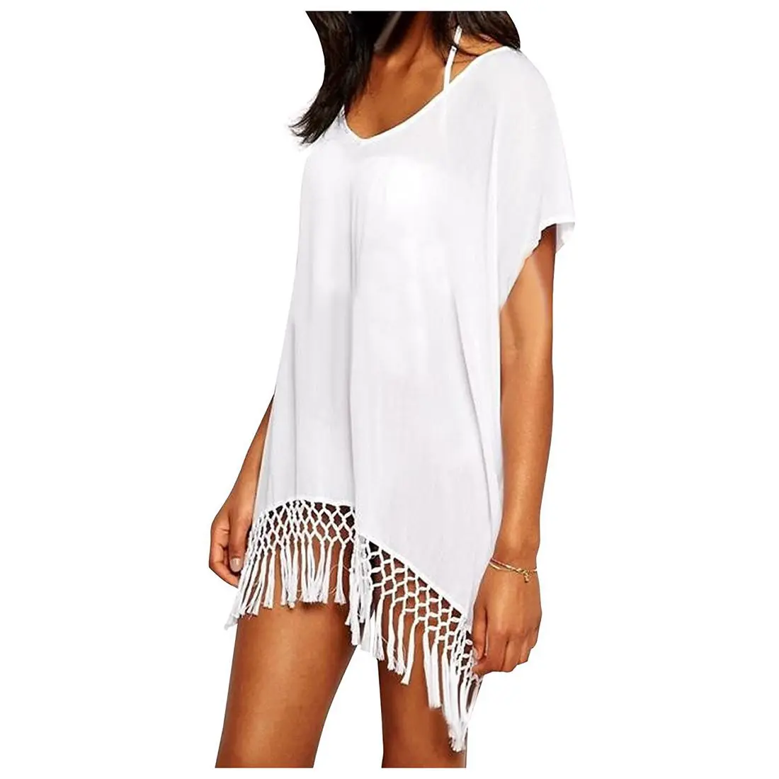 Womens Tassel Oversized Beach Cover Up Swimsuit Bathing Suit Beach