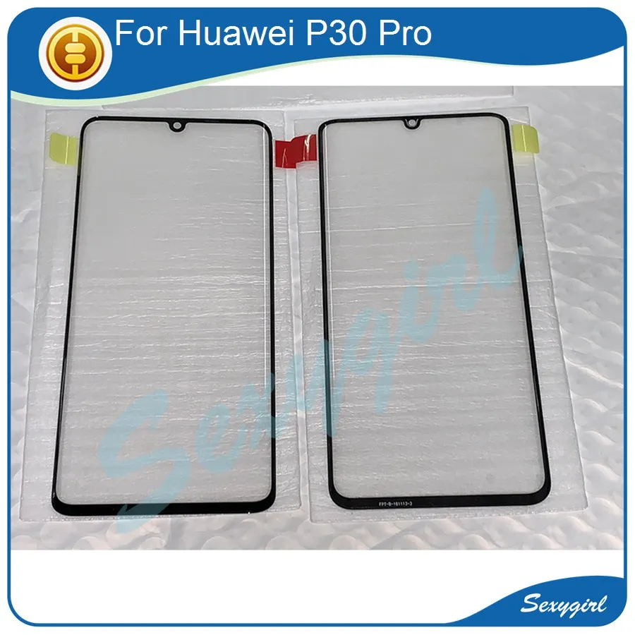 

For Huawei P30 Pro Front Screen Outer Glass Touch Outer Cover Panel Lens Replacement Parts + Tools Black