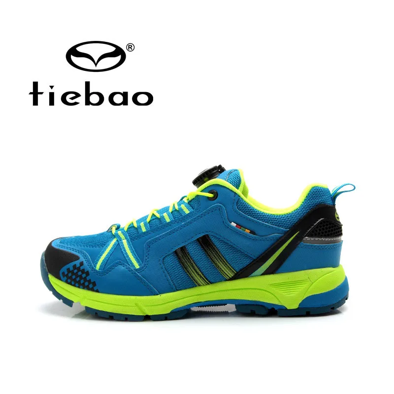 Tiebao Уличная обувь для велоспорта Мужская обувь для отдыха на велосипеде дышащая обувь для горного велосипеда прочная спортивная обувь sapatilha ciclismo - Цвет: Синий