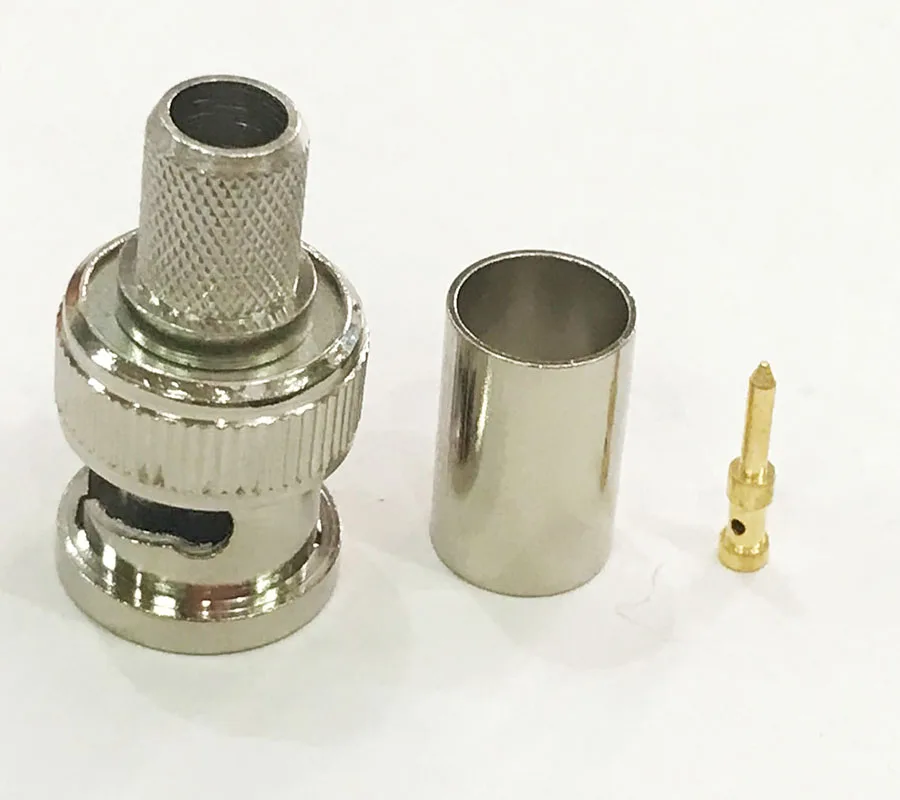 

10pcs BNC Male Plug Crimp for 5D-FB 50-5 LMR300 RF Coax Coaxial cable Adapter Connector