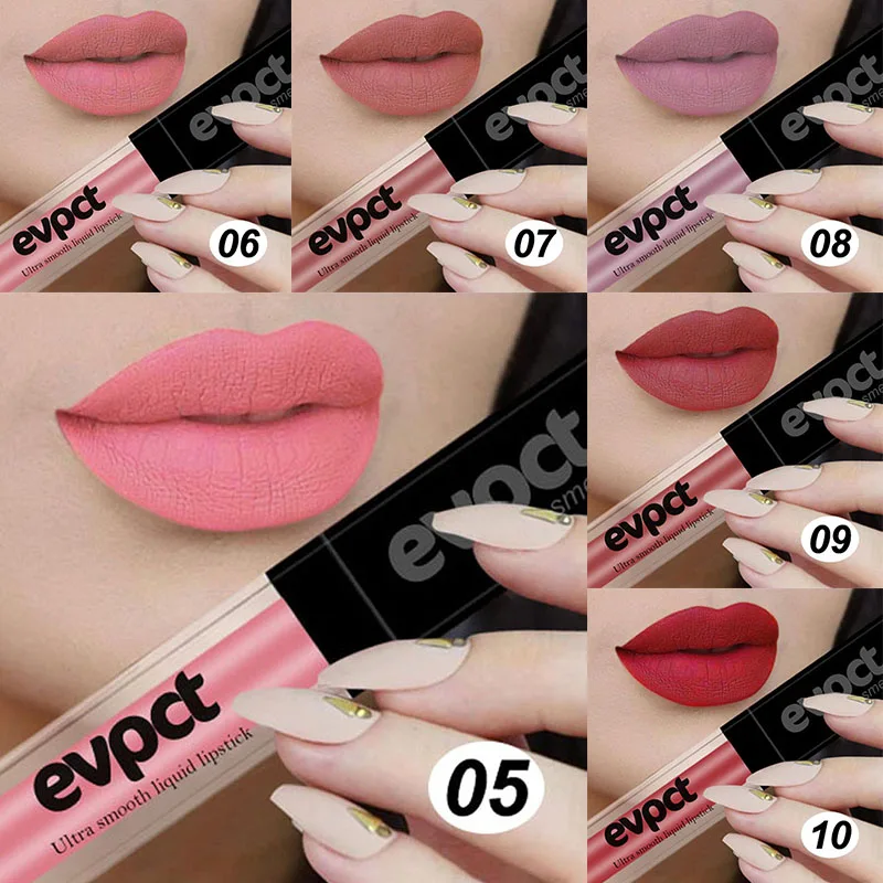 

Evpct 20 Colors Matte Liquid Lipstick Lasting Waterproof Lip Makeup Sexy Red Velvet Lip gloss Beauty Cosmetics maquillaje TSLM1