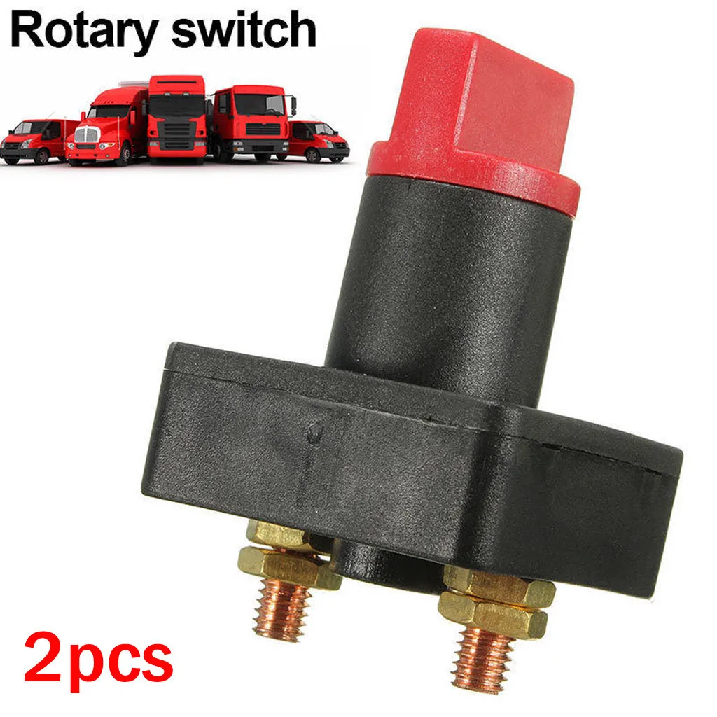 

Universal Car Battery Isolator Master Cutoff Cut Off Power Kill Switch 2pcs 100A Waterproof Cover Switch for Car Truck Boat Auto