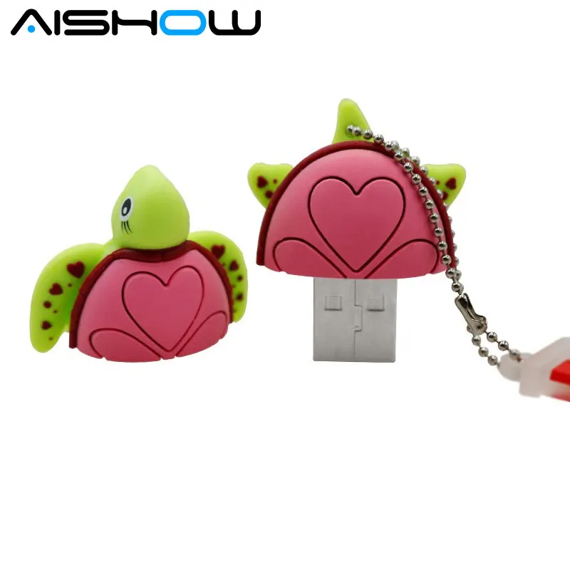 Флешки черепаха U диск USB Flash Drive мультфильм карты памяти 4 ГБ 8 ГБ 16 ГБ Флеш накопитель 32 ГБ 64 г USB флэш-памяти морские черепахи подарок