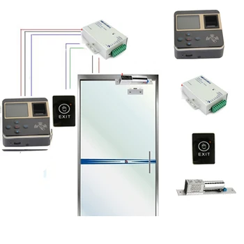 

TCP/IP Fingerprint Access Control F211 + Powersupply + Bolt lock + Touch exit Switch / fingerprint access control kit