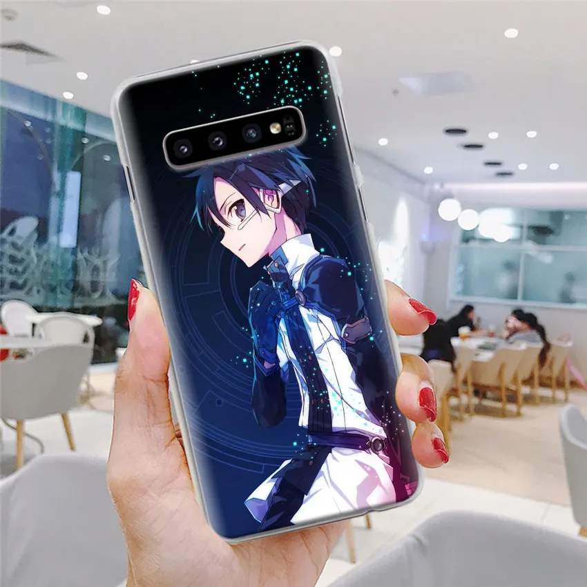 Обувь для вечеринки в Стиле косплей Sword Art Online(SAO), чехол для телефона аниме для samsung Galaxy S10e S10 плюс S7 S8 S9 Plus Note 8 9 M10 M20 M30 жесткий чехол Coque