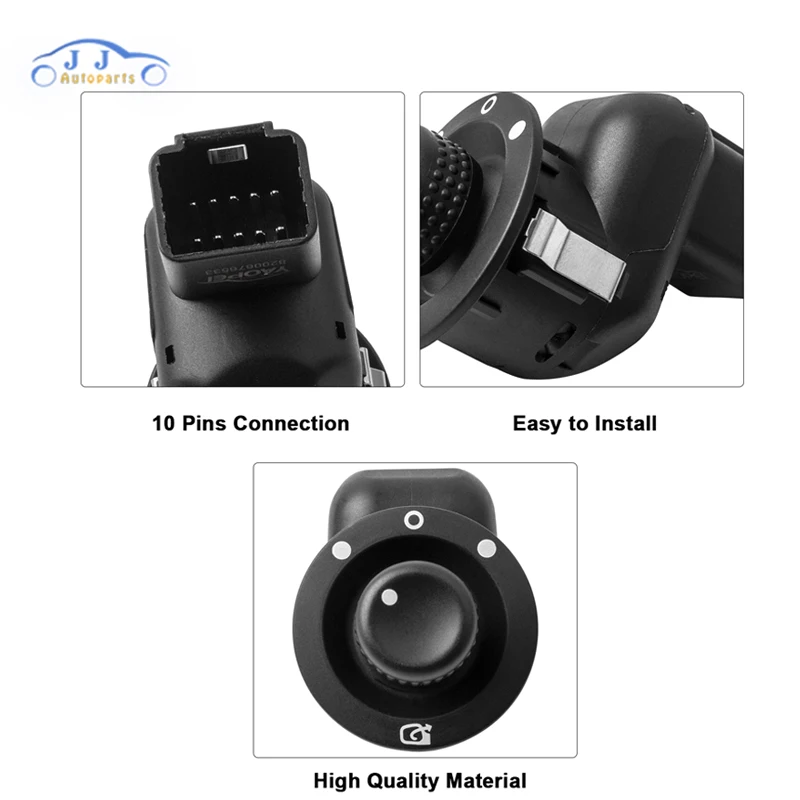 

8200676533 Electric Wing Mirror Adjuster Switch w/Fold-in Function For Renault Laguna K56 II 2 Clio III MK3 Scenic Megane Kangoo