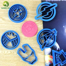 6 шт./компл. пластик Кондитерские резак бисквит Фондант Плесень Cookie резаки инструменты для выпечки DIY Кухня украшения торта инструменты