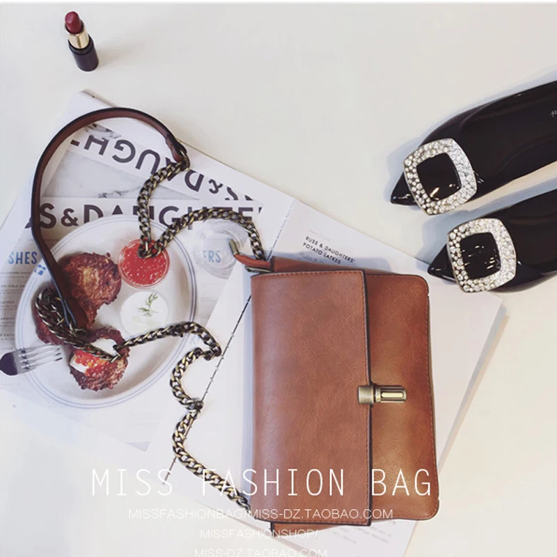 الرجعية جلد النساء حقيبة ساع صغيرة الإناث حقائب كتف الفاخرة الأعلى مقبض حقيبة الترفيه البسيطة حقائب جلدية رفرف Stb002