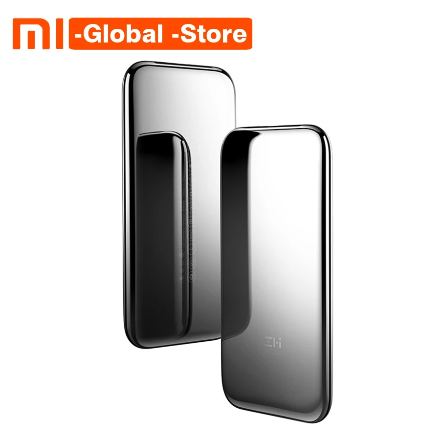

Xiaomi ZMI Space Stainless Steel PD QC2.0 Fast Charging Power Bank 6000mAh QPB60 with Leather PU Cover AndOTG Adapter Cable