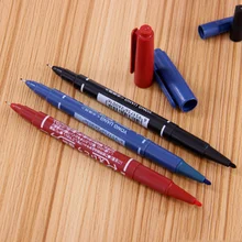 3 шт./компл. Творческий 3 цвета черный, красный синий двойной масляный маркер для белой доски 2 функции на водной основе ручки для офиса, малярные работы ручка