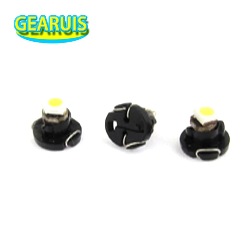 100X T3 T4.2 T4.7 1 SMD 1210 3528 Светодиодный 1SMD B8.5D салона Лампа накаливания на панель приборов LED авто светодиод Освещение зеленый