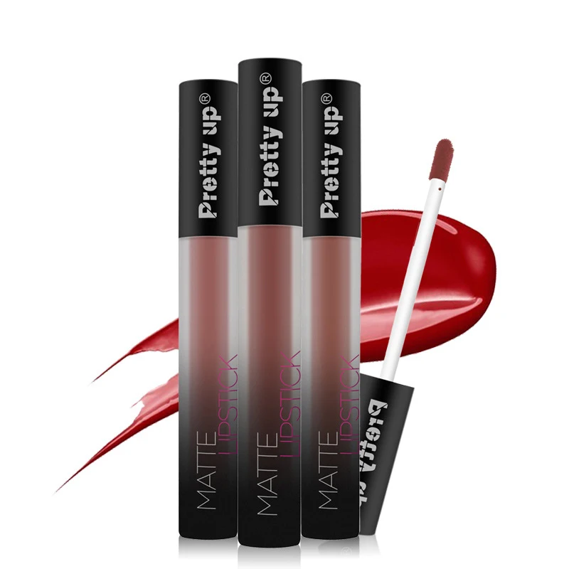 

Matte Lip Gloss Liquid Lipstick Waterproof Nutritious Velvet Lip Stick Red Tint Nude Lips Makeup Cosmetic Sexy Lip Gloss