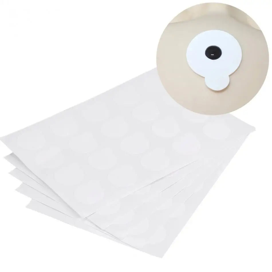 

100pcs Disposable Eyelash Glue Holder Pallet Paper Eyelash Extension Paper Sticker Pads Stand On Eyelash Patches Glue Holder Pad
