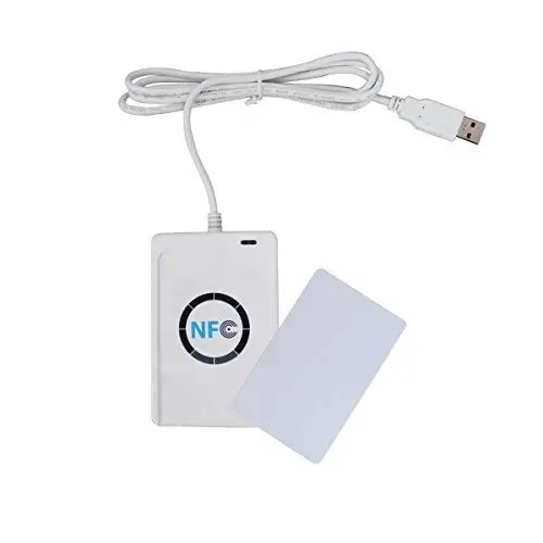 

RFID Smart Card Reader Writer Copier Duplicator NFC ACR122U Writable Clone Software S50 13.56mhz ISO/IEC18092+5pcs M1 Cards