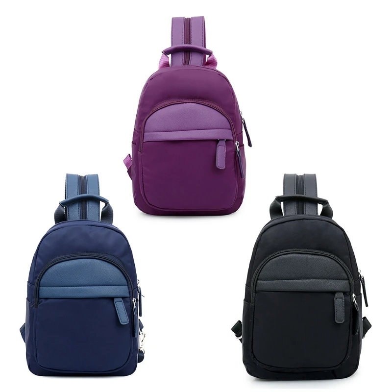 

Water-resistant Chest Pack Women Multi-pocket Nylon Small Backpack