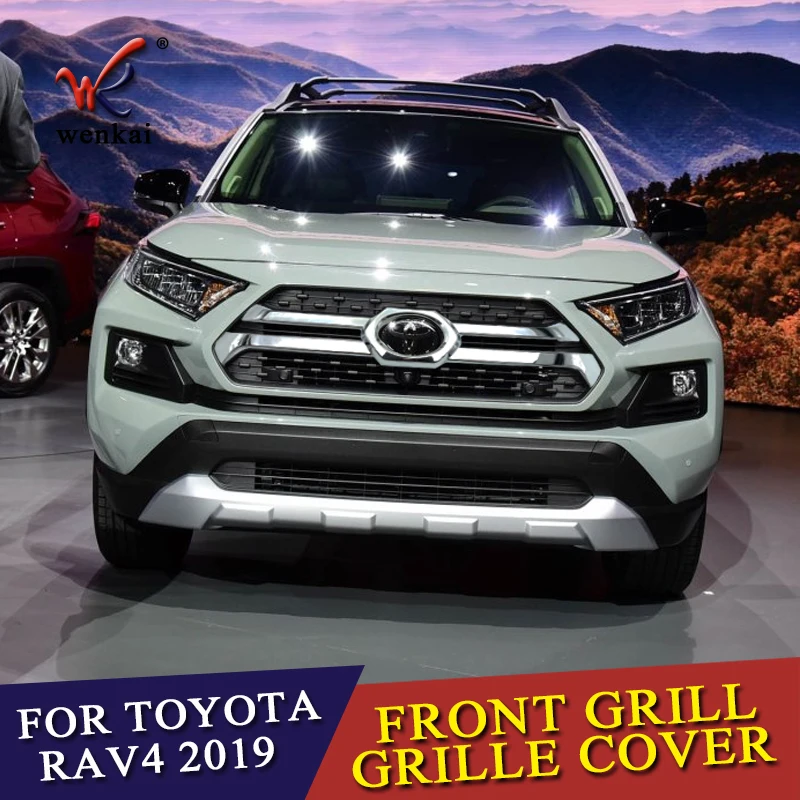 Автостайлинг Запчасти для Toyota Rav4 Rav 4 Adventure 2019 2020 ABS Хром Передняя Центральная